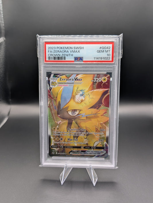 Zeraora VMAX – Crown Zenith Galarian Gallery GG42/70 – PSA 10 Gem Mint