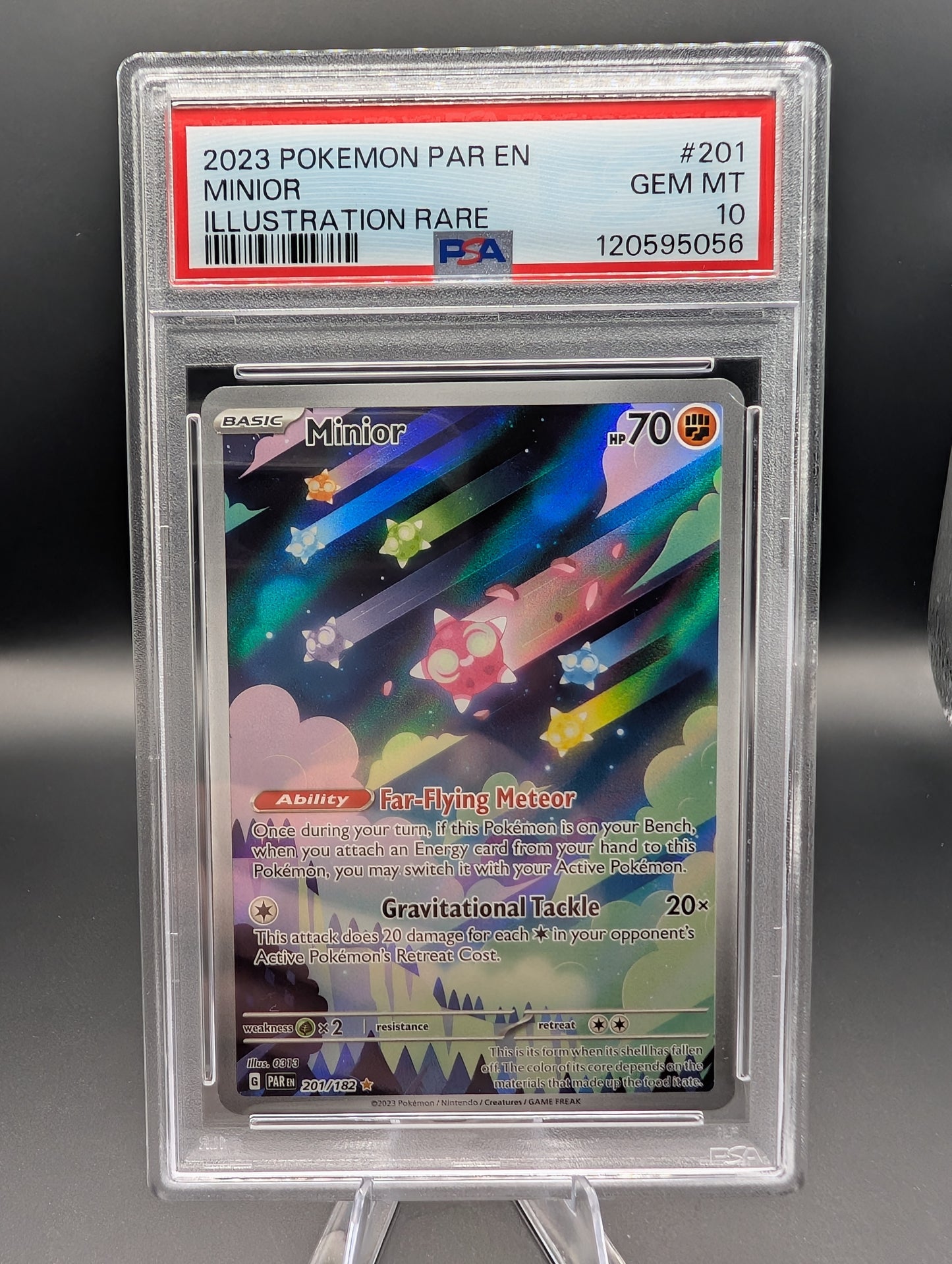 Minior – Paradox Rift Illustration Rare #201/182 – PSA 10 Gem Mint
