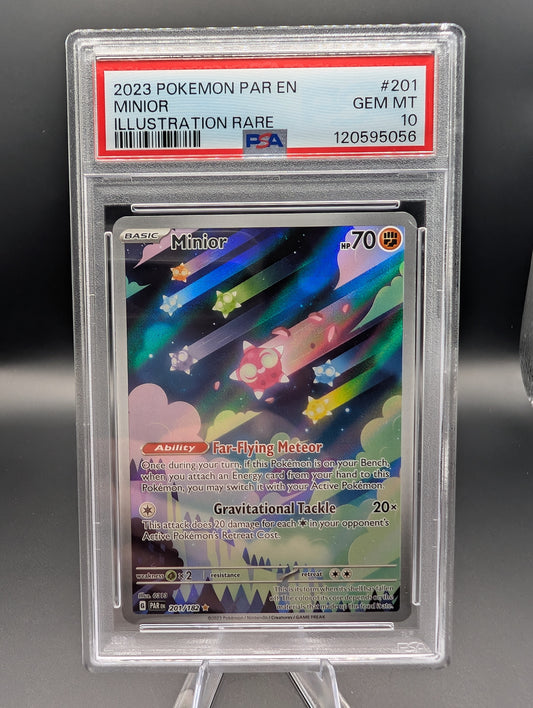 Minior – Paradox Rift Illustration Rare #201/182 – PSA 10 Gem Mint