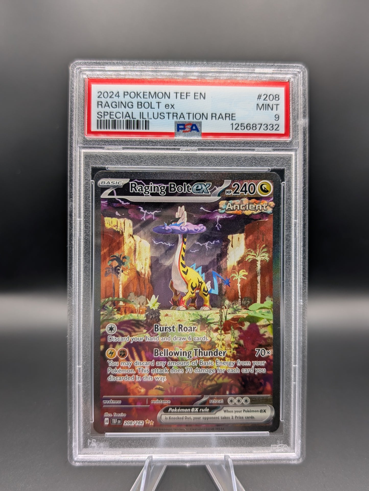 Raging Bolt ex – Temporal Forces #208/162 – PSA 9