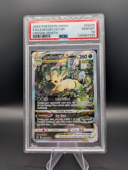 Leafeon VSTAR – Crown Zenith #GG36 – PSA 10 Gem Mint