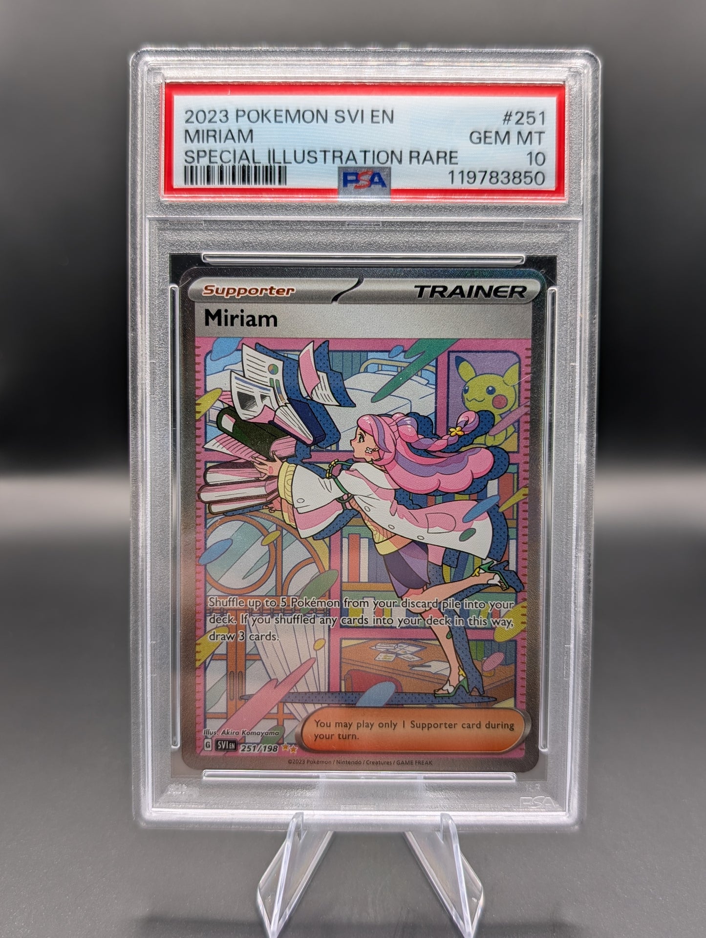Miriam – Scarlet & Violet Special Illustration Rare #251/198 – PSA 10 Gem Mint