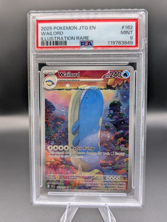 Wailord – Journey Together Illustration Rare #162/159 – PSA 9 Mint
